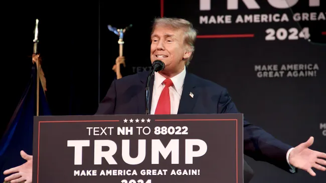 Donald Trump at a Campaign Rally